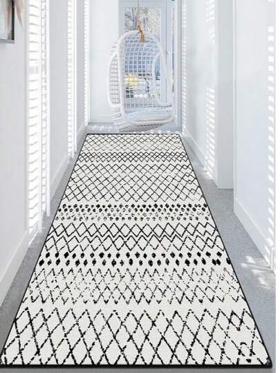 Made In Turkey - Washable Runner Rug – Non-Slip Roll Carpet – 80x120 Cm, 80x150, 80x200, 80x300, 100x200, 100x160, 100x300, 120x180, 140x190 Cm – Cut-To-Size Hallway Rug