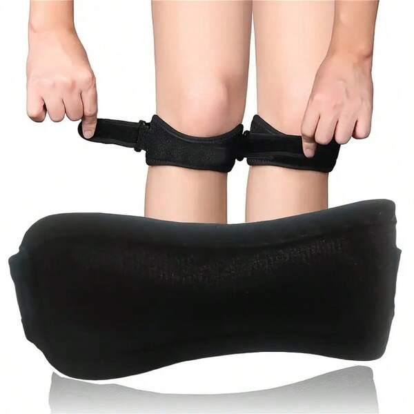 2 Stücke einstellbare Kniebandage, atmungsaktiver Knieschutz für Outdoor-Radfahren, Fitness, Sport, unisex Design, Sicherheitsschutz