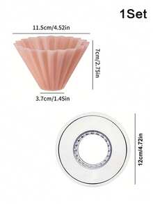 1Suit Origami pliabil rășină cafea Dripper filtru ceașcă picurare + suport 2 buc - spălare manuală doar, reutilizabil plastic Dripper pentru turnare, presă franceză și espresso - ideal pentru casă, cafenele și restaurante, accesorii pentru cafenea bar