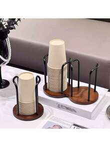 1 个极具吸引力的纸杯架，一次性杯架，桌面咖啡桌储物架，茶杯咖啡杯架 - 彩色 - 查看 18