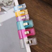10/30/50 piezas Clips de costura de colores, clips para bolsas, clips para alimentos de plástico multiusos para manualidades, ganchillo, tejido, ropa, clips de encuadernación de colores, papel