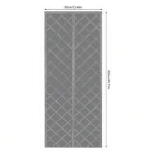 YIYIBYUS Magnetic Thermal Insulated Door Curtain Cold Protection Waterproof 0.85*2.05m - Grey - View 2