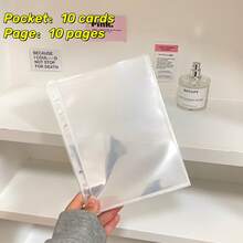 10pcs A5 Size Transparent Refill Pages, Durable PP Material, Suitable For Office Supplies, Business Cards And Photo Albums,For School Supplies,Back To School - As Shown In the Figure - View 13