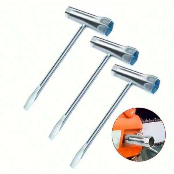 1 pieza/2 piezas/3 piezas Juego de herramientas 3 en 1 con destornillador, llave y llave para engranaje de motosierra de 13x19mm