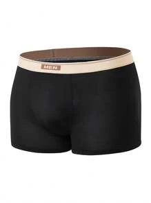 5pcs/Pack Teen Boys' Boxer Briefs, Mid-Rise Trunks For Boys Aged 12-18 Years Old