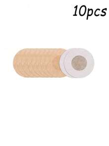 10pcs/Set Disposable Silicone Nipple Covers, Invisible Breathable Breast Petals For Women - Multicolor - View 9