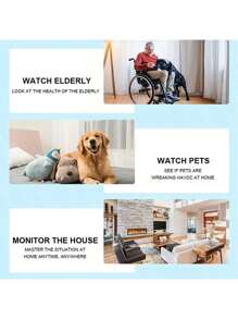 Reletech 360° Wireless Security Camera - Motion & Area Detection, Large Battery, WiFi Hotspot, TF Card & Loop Recording(Home/Shop)​Multi-Scene Adaptability