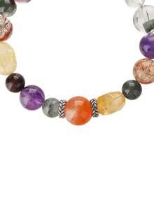 VE 1 pieza Pulsera de cristal natural de llama púrpura de alta calidad de plata S925, grado premium de amatista, adecuada para uno mismo, la mejor amiga, la novia, la amiga, la mamá. Color de la joyería surtido al azar - Pulsera - Ver 4