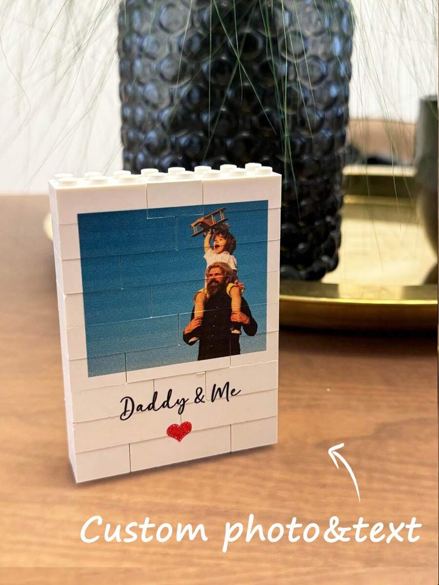 1pc Customized Photo Puzzle, DIY Picture & Text Wooden Blocks, Colorful Photo Puzzle, Decorative Memory, Gift For Father's Day, Mother's Day, Teacher's Day, Graduation, Christmas, New Year, Valentine's Day, Anniversary Birthday,Desert Fall Cozy,Digital Printing - Single-sided Printing - View 1