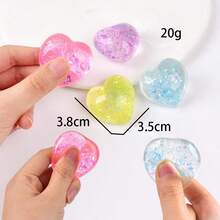 6厘米麦芽胶减压球，柔软挤压感官玩具，抗压力珍珠彩虹色慢回弹挤压球 - 彩色 - 查看 17