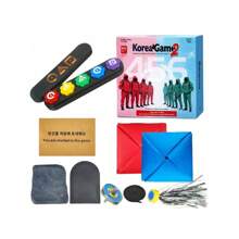 Conjunto del juego coreano Gonggi, divertidos juegos tradicionales de la TV del calamár de Corea que incluyen Jebi Chagi, Gong-Gi y DDAKJI, perfecto para viajes familiares, desarrollo de habilidades y regalos para fiestas