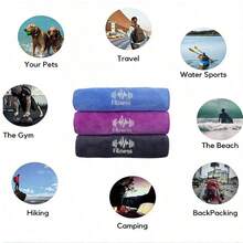 Asciugamano da palestra in microfibra ultra morbido, asciugamano sportivo assorbente, asciugamano extra large e morbido, asciugamano da yoga, asciugamano fitness, asciugamano per sudore, asciugamano da allenamento, grigio, rosa, blu, marrone