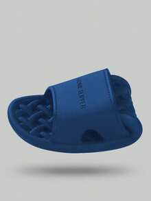 Hollow Breathable Simple Fashionable Casual Slippers For Everyday Wear - Blue - View 3