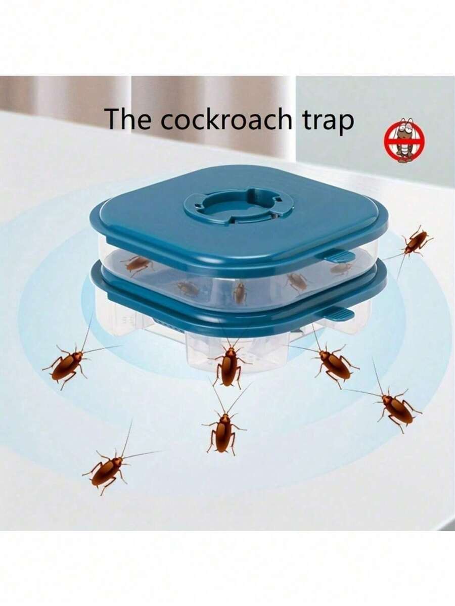 1/2pcs Cockroach Trap, Suitable For Spiders, Ants, Cockroaches - A Must-Have Item For Kitchens, Bedrooms, And Homes, With Physical Capture. It Can Also Be Used For Peace Of Mind For Baby, Pregnant Women, And Pets At Home - Multicolor - View 1