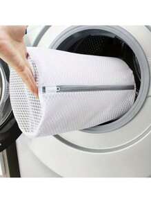 5pcs Woven Mesh Laundry Bags Set, Multipurpose Rectangular Zipper Closure, Durable Garment Care For Fine Fabrics & Sweaters, No Power Needed, Easy To Use & Reusable Travel Organizer