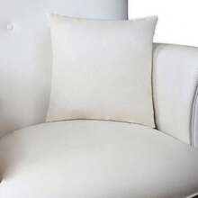 Printed Decorative Pillow With Full Zipper, Super Washable - 白色 - 查看 1
