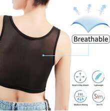 Breathable Binder Trans, Chest Binder Bra For Women, Vest Tops For , Lesbian, Transgender-0157