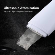 Hailicare Raspador de piel ultrasónico, espátula para la piel facial con 4 modos, removedor de puntos negros y limpiador profundo de poros, extractor de acné facial, herramienta de cuidado de la piel