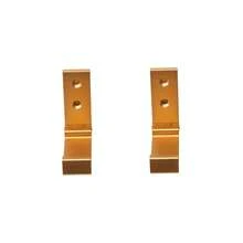 1/2 Uds ganchos plegables puerta de pared ropa abrigo sombrero bolsas perchas aleación de aluminio cocina baño ganchos de toalla a prueba de herrumbre gancho plegable - 2 piezas de oro - Ver 4