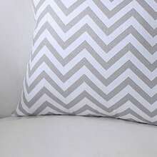 Printed Decorative Pillow With Full Zipper, Super Washable - Chevrom - Xem 2