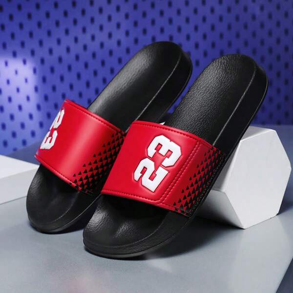 Black Unisex Slippers, Size 23 Slippers, Soft EVA Flat Non-Slip Household Couple Slippers, Couple Bathroom Slippers, Summer Men & Women Beach Slippers, Super Comfortable Non-Slip EVA Sole, Durable Couple Casual Slippers, Suitable For Indoor And Outdoor Daily Wear