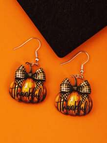 1 对 2D 亚克力万圣节耳环，彩虹魔法鬼南瓜杯亚克力耳环，万圣节耳环配件
