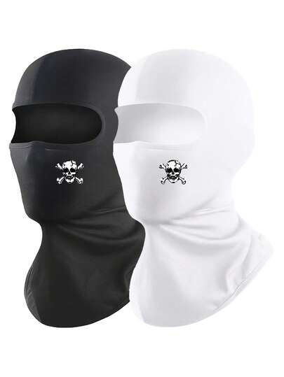 多件装男女通用多功能运动透气面罩，多功能围脖，拉法帽，适合户外徒步、日常骑行、摩托车