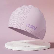 1 Pieza Gorro de natación de silicona grande adecuado para cabello largo - Diseñado para peinados largos, trenzados, rizados - Para mujeres y hombres, esenciales de playa, accesorios de playa, flotador de piscina