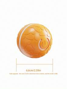 1pc Smart Dog Automatic Rolling Balls Toys,Cat Electric Gravity Sensor Balls,Pet Interactive Chewing Toy,Kitten Training Self-Moving Entertainer Accessories - Black and White - View 14