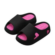 Colorful Fashion Women's Slippers Sandals, Thick Sole Anti-Slip Hollow Heart Design Comfortable Slippers, Indoor And Outdoor Use, Thick Sole Shower Shoes, Suitable For Summer Home, Outdoor, Park Walking, Beach Walking, Daily Shopping - Camel - View 13