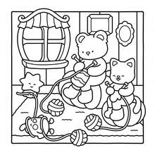 1 Stück "Little Moments: 42 Seiten einfaches Malbuch, geeignet für Erwachsene und Jugendliche, super süße und warme Muster, die eine komfortable und entspannende Atmosphäre schaffen (Warm Space Malbuch)". Dieses Buch präsentiert super süße Tiercharaktere mit einfachen und leicht umsetzbaren Designs, die Geist und Körper entspannen können. - Verschiedenfarbig - View 4