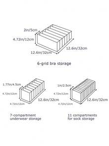 Unterwäsche Aufbewahrungsbox, Schubladenartiger Socken Organizer, BH & Slip Unterteilung, Gitter Kleiderschrank Organizer Tasche für den Heimgebrauch
