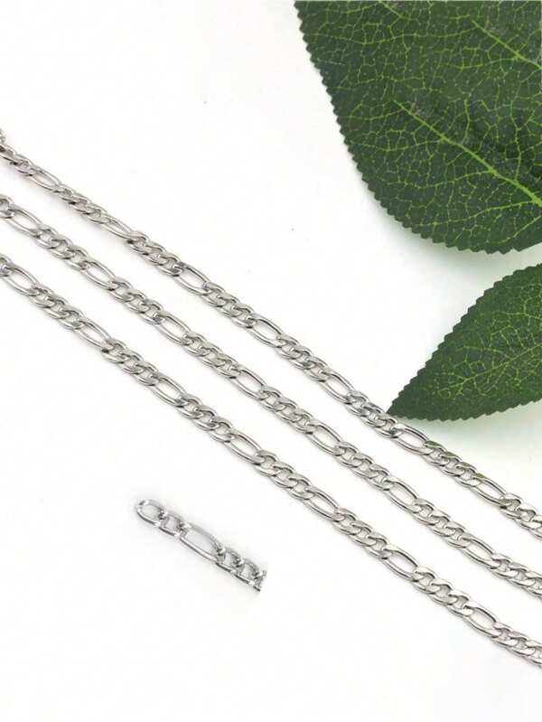 1m Stainless Steel Chain, Suitable For Pendant, Bracelet, Body Chain, Jewelry Necklace (Bare Chain)