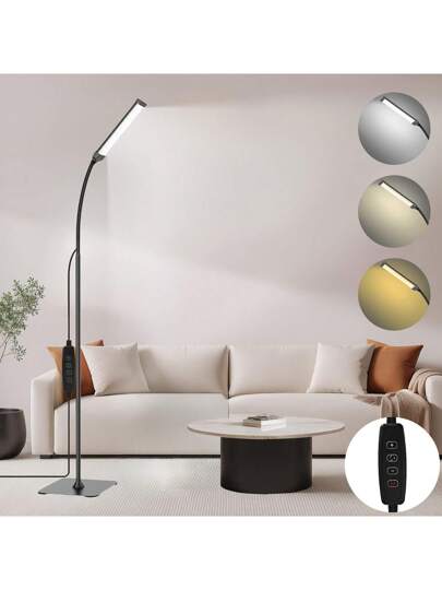 Yogle 1pc LED Adjustable Bracket Vloer Lamp, Gooseneck Tafel Lamp Living Room, Portable Detachable USB Dimmable Reading Eye Ambient Study Bedroom