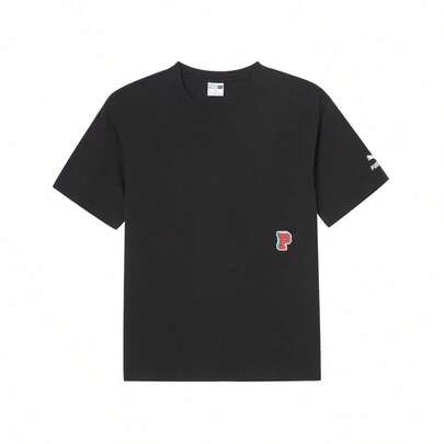 Puma 62324901 时尚印花圆领短袖户外休闲情侣纯棉运动T恤