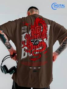 Born To Burn Dragon Oversized Streetwear Premium Ref-000114