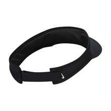 Nike Youth K NK DF ACE VISOR SWOOSH Cap/Scarf Visorless Hat FB5061-010 - Black - View 2