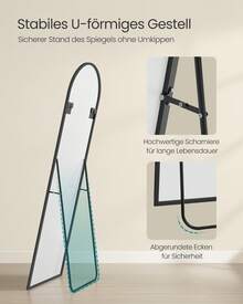 Wall Mounted Mirrors - Tintenschwarz - 查看 5