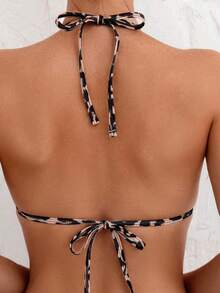 Ladies' Leopard Print Classic Print Sexy Lace Up Bikini Hot Girl Set - Màu sắc - Xem 4