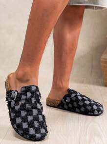 男士穆勒鞋，新款复古休闲乐福鞋，闭趾平底穆勒鞋，配有可调节搭扣，有秋冬款加绒版和非加绒款四季皆宜版可选。