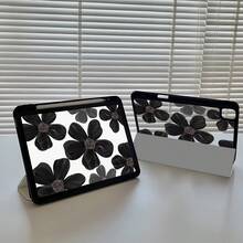 Piękna i urocza, dwustronna, malowana, akrylowa, przezroczysta tylna obudowa z motywem czarnego kwiatka jest odporna na wstrząsy i pasuje do iPadów 7., 8. i 10. generacji (10,2 cala). Posiada wbudowane miejsce na rysik oraz obsługuje funkcje uśpienia i wybudzania, a także wiele sposobów składania. To idealne prezenty na święta i Nowy Rok.