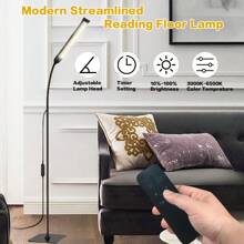 Yogle 1 pezzo Lampada da terra a LED regolabile, Lampada da tavolo a LED con collo di cigno regolabile per soggiorno, Lampada da terra portatile e staccabile con USB, Lampada da lettura dimmerabile per gli occhi, Lampada da terra per ambiente per soggiorno, studio, camera da letto