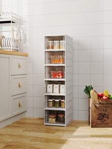LIVINGANDHOME Living And Home 3/6-Tier Foldable Shoe Storage Box Unit, 6-Compartment White Foldable Shoe Storage Unit, Stackable Shoe Organiser With Transparent Design, High-Capacity Foldable Shoe Rack, Space-Saving Design Shoe Box, Ventilated Stackable Shoe Container, With Convenient Front Lid – PP + PS Material – Ideal For Organising Footwear, Keeping Shoes Clean & Odour-Free, Home Storage Solution, Perfect For Seasonal Use - White - View 4