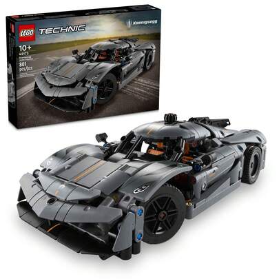 LEGO Technic Koenigsegg Jesko Absolut Gris Hypercar, Juego de construcción de coche deportivo para niños y niñas, Coche de carreras de vehículo para niños, Kit de modelo construible, Juguete de coche deportivo, Regalo para entusiastas del motor, 42173