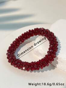 1pc Women's Colorful Rhinestone Elegant Luxury Bracelet (Color Assorted)