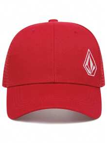 2025 New Diamond Embroidered Men's Street Fashion Hip Hop Hat Street Dance Hat Outdoor Sports Cycling Skateboarding Hat Outdoor Leisure Fishing Sunshade Hat Women's Shopping Travel Daily Life Decoration Hat Breathable Heat Dissipation Net Hat Solid Color Baseball Hat