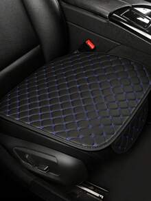 2pcs Car Seat Cushion Set, Star Embroidery, Universal 4-Season Front Seat Cushion + Backrest Cover, Non-Slip, Suitable For All Vehicle Models - Black and White - View 11