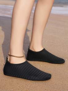 Multifunctional Women's Outdoor Beach Shoes, River Trekking Shoes, Swimming Shoes, Yoga Shoes, Non-Slip Lightweight Beach Shoes, Comfortable And Convenient Yoga Shoes, Holiday Travel One-Step, Suitable For Yoga, Travel Vacation, Beach And Other Scenes, Can Be Given As A Gift To Girlfriend, Mother, Bestie, Yourself. Perfect Gift - Black - View 2