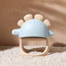 Minimalistisches weiches Silikon Dinosaurier Spielzeug für Kinder, Baby Beruhigungsspielzeug zum Beruhigen & Schlafen, waschbar, Material, Farberkennung Handspielzeug