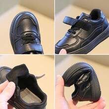 Children's White Shoes, New Spring And Autumn Sports Shoes For Boys And Girls, Casual Sneakers, Soft-Soled Baby Shoes - 黑色 - 查看 4
